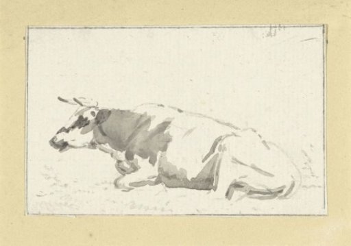 Reclining Cow, facing left