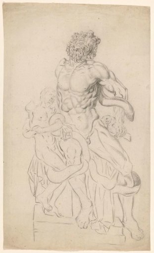 Academic study after a plaster cast of the Laocoön