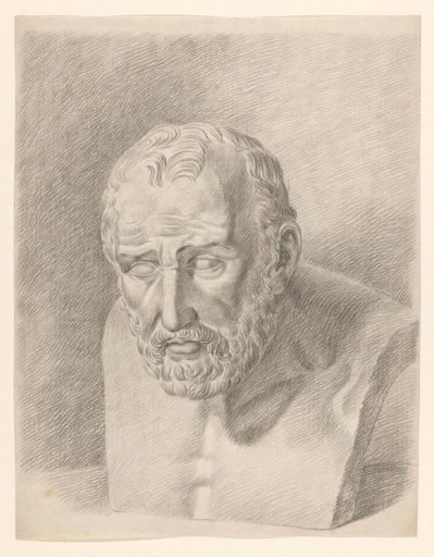 Academy Study after Plaster of an Antique Bust of a Man