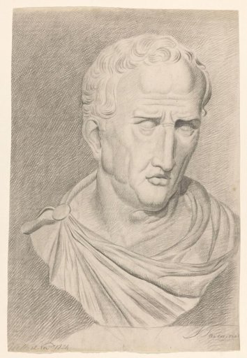 Plaster cast after an antique portrait bust