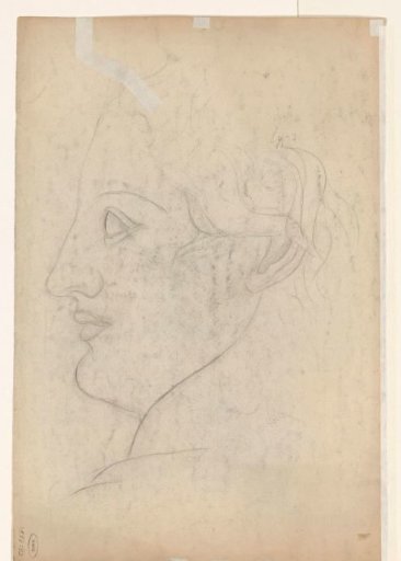 Classical head, facing left