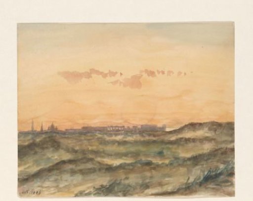 Landscape with the Silhouette of a City in the Distance