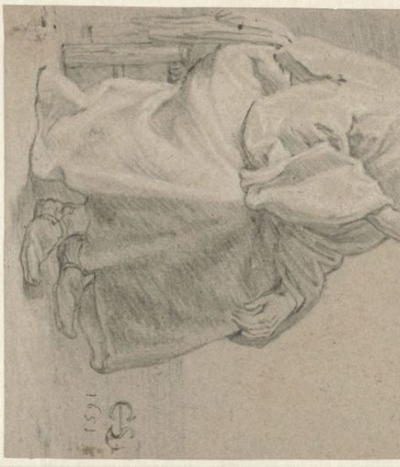 Seated Man in a Fur Cap, his Right Hand to his Chin