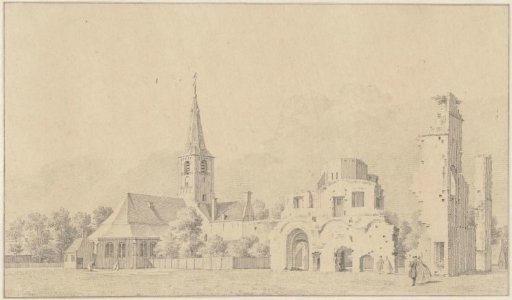 The ruin of the Abbey of Rijnsburg