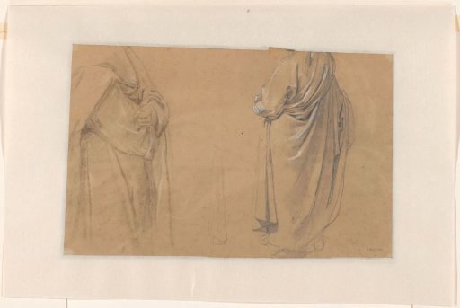 Studies for the Preaching of John the Baptist in the Wilderness: drapery studies