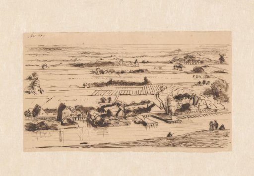 Village on a river