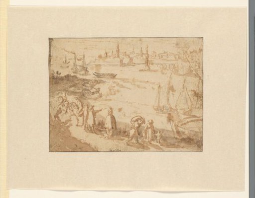 View of Antwerp over the Scheldt