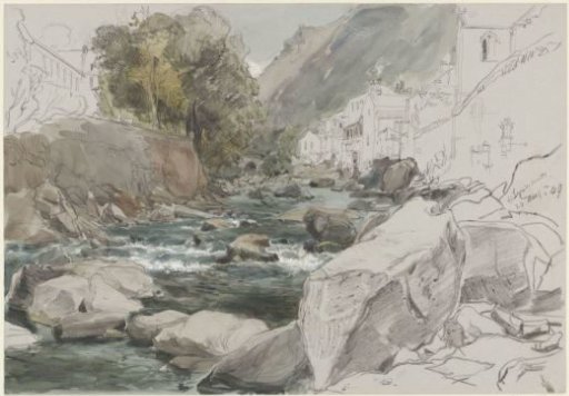 View at Lynmouth, Devon