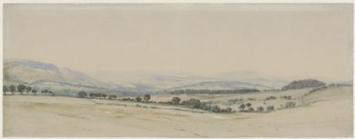 Hilly landscape in Northumberland