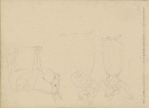 Saddled donkey and a woman carrying a jug on her head at Olevano