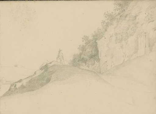 Traveler on a hill