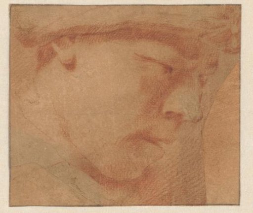 Head of a boy, to the right