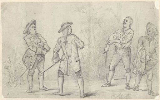 Preparations for a duel