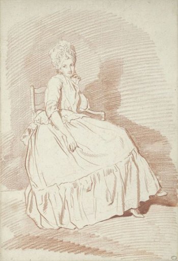 Figure Study of a Seated Woman, Possibly Louise-Charlotte Marini