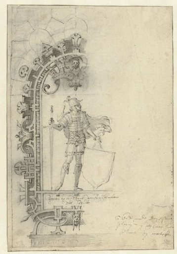 Shield Bearer in a Cartouche
