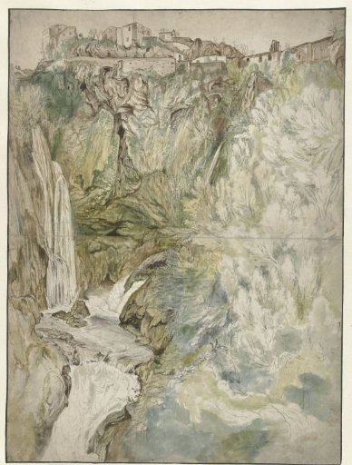 View of the Great Cascade at Tivoli
