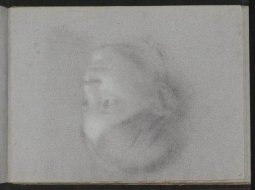 Impression of the chalk drawing on sheet 17 verso