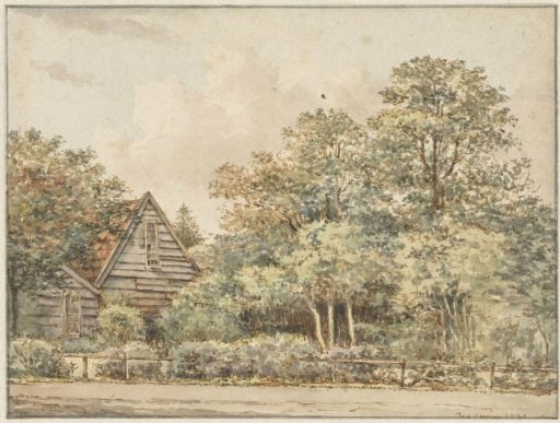 House in a wooded setting