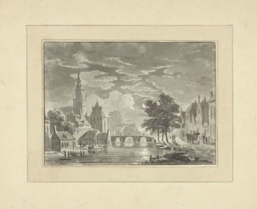 City view by moonlight