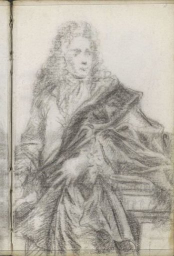 Portrait of a Man Leaning on a Pillar