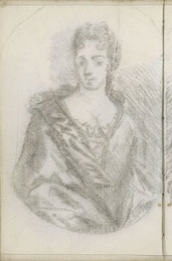 Rubbing of the chalk drawing on sheet 21 recto