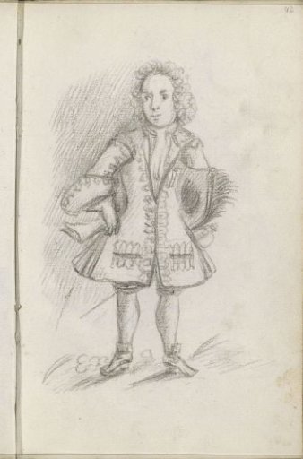 Standing young man