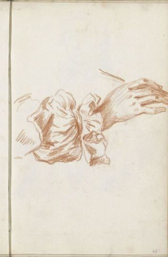 Hand holding a brush