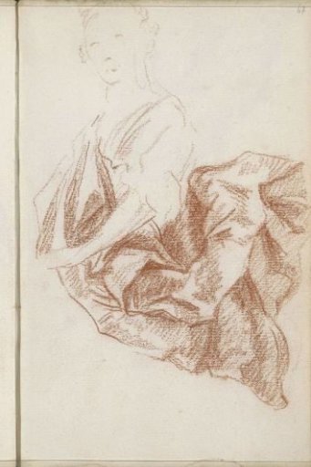 Woman with drapery
