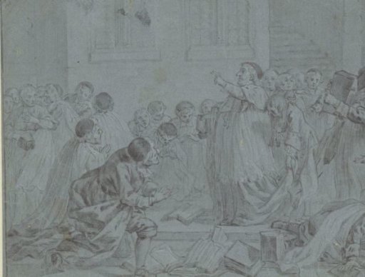 Illustration to the Fifth Canto of Le Lutrin by Nicolas Boileau Despréaux