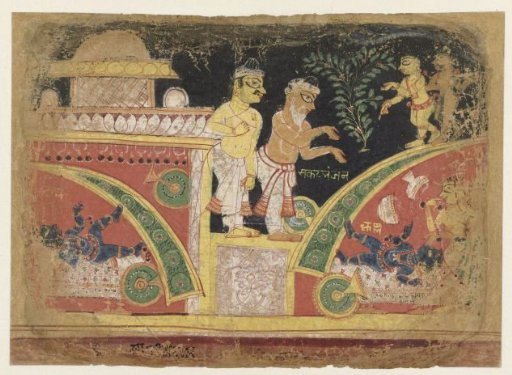 Krishna Overturning the Cart