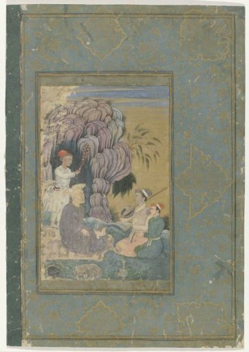 Courtiers visiting a hermit