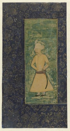 King Shah Abbas, standing with sword