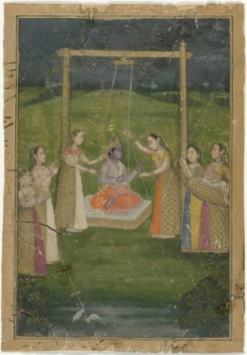 Krishna on a Swing