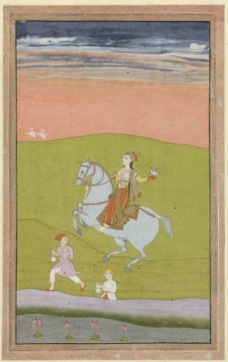 Queen Chand Bibi on Horseback