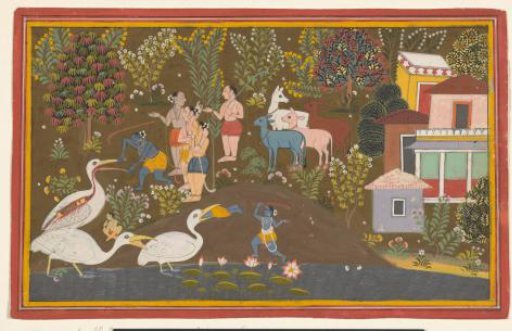Krishna with Bakasura