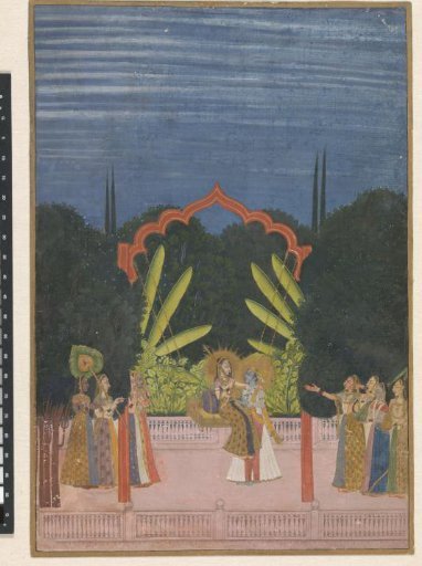 Lovers on a swing