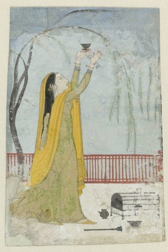 Lady Luring a Bird
