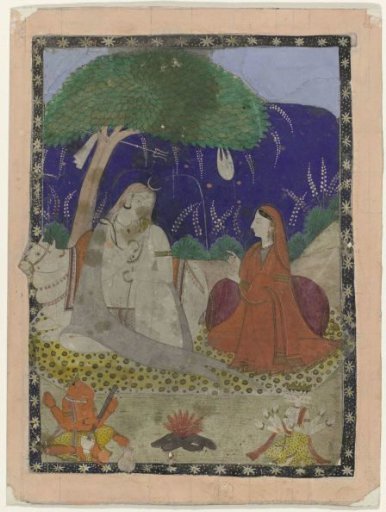 Shiva and Parvati with children
