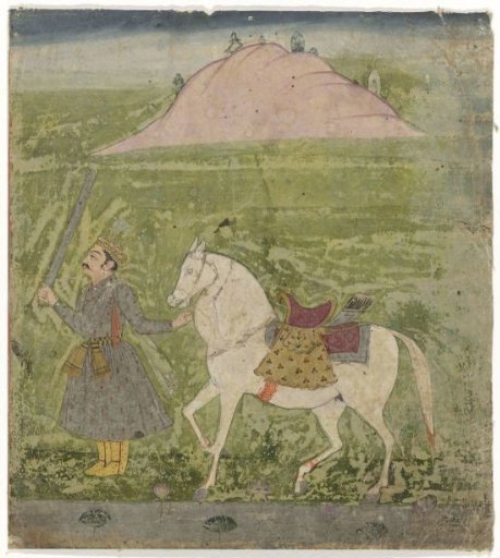 Prince with a horse on the reins