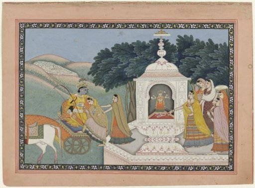 The Abduction of Rukmini by Krishna