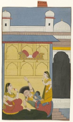 Baby Krishna Kills the Demon Putana