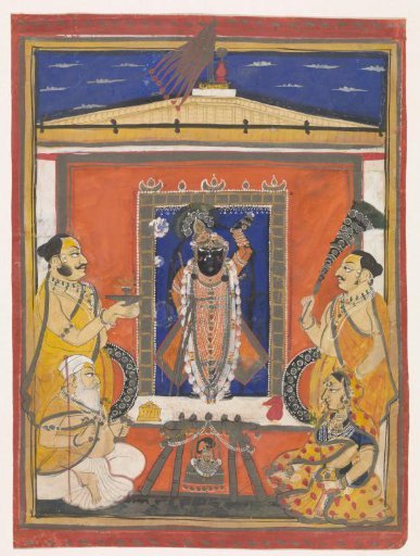Shri Nath-Ji, with Nanda and Yasoda