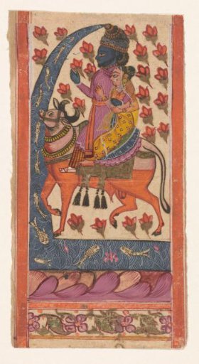 Shiva with Parvati on Nandi