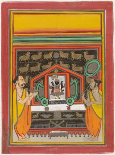Shri Nath-Ji, with cows