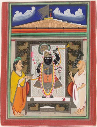Shri Nath-Ji, with cows
