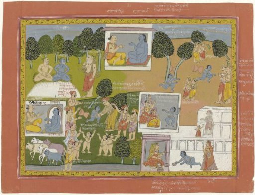 Krishna Uprooting the Arjuna Trees