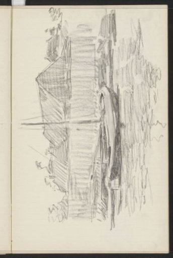 Sailing ship on a river