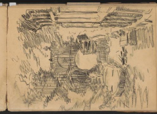 Figure on a bridge over a river in a wooded environment