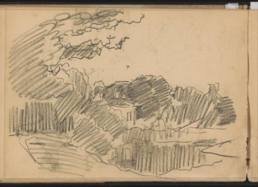 House in a wooded landscape