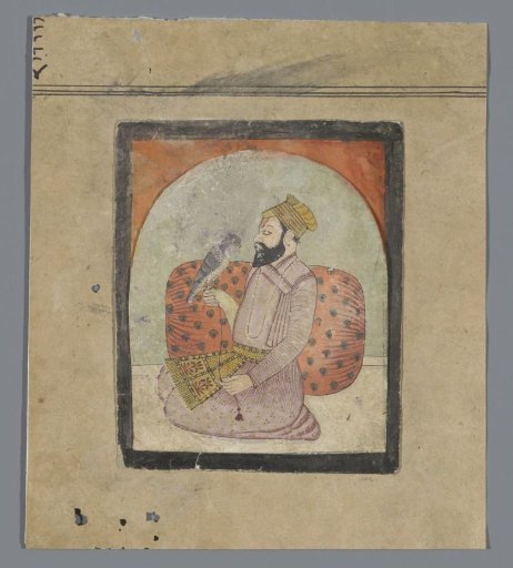 A Hindu man with a hawk